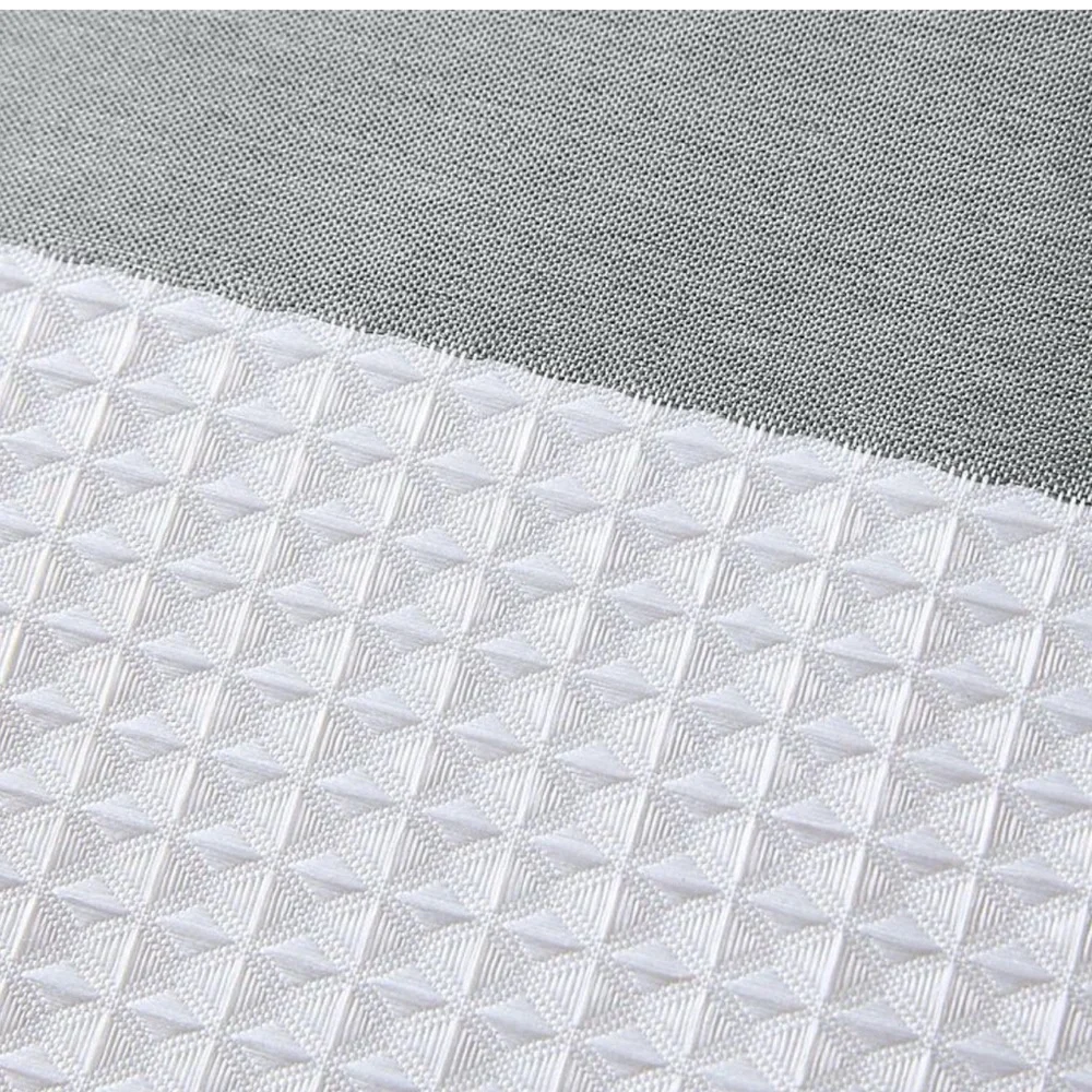Madison Park Spa Waffle 3M Water Repellant Gray and White Shower Curtain